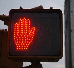 Don't walkSign
